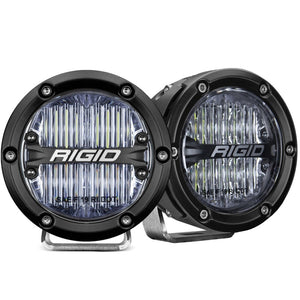 Rigid Industries 360-Series 4in LED SAE J583 Fog Light - White (Pair)