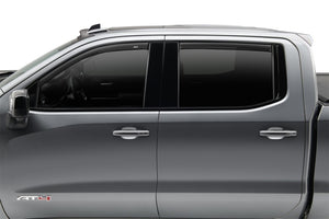 AVS 2019 Chevrolet Silverado 1500 Ext Cab Ventvisor Low Profile Window Deflectors 4pc - Matte Black