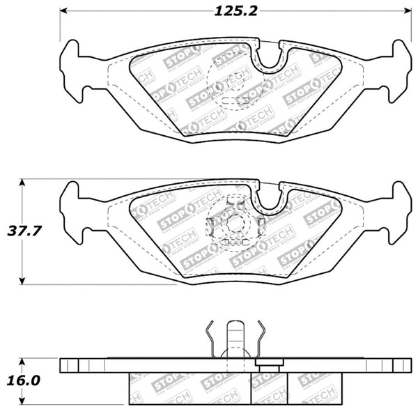 StopTech Performance Rear Brake Pads