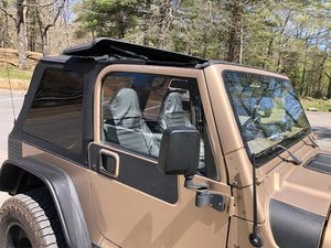 Rampage 18-21 Jeep Wrangler (JL) Unlimited Frameless TrailView Fastback Soft Top Kit - Black Diamond