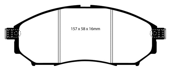 EBC 05-08 Infiniti G35 3.5 2WD Bluestuff Front Brake Pads