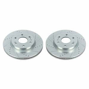 Power Stop 19-20 Chevrolet Silverado 1500 Front Evolution Drilled & Slotted Rotors - Pair