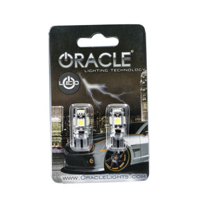 Oracle T10 5 LED 3 Chip SMD Bulbs (Pair) - Cool White SEE WARRANTY