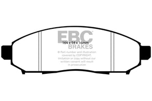 EBC 05+ Nissan Frontier 2.5 2WD Yellowstuff Front Brake Pads