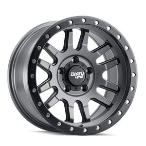 Dirty Life 9309 Canyon Pro 17x9/5x127 BP/-12mm Offset/71.5mm Hub Satin Graphite Wheel - Beadlock