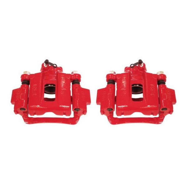 Power Stop 03-09 Toyota 4Runner Rear Red Calipers w/Brackets - Pair
