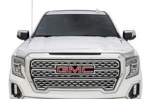 AVS 19-22 GMC Sierra 1500 Aeroskin Low Profile Hood Shield - Chrome