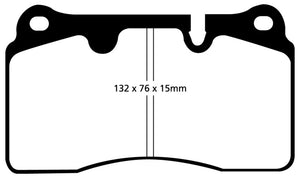 EBC 04-12 Aston Martin DB9 5.9 Redstuff Front Brake Pads