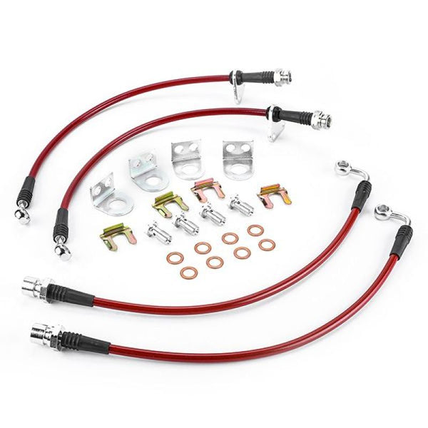 Power Stop 15-18 Cadillac Escalade Front & Rear Stainless Steel Brake Hose Kit