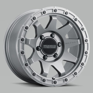 Method MR317 17x8.5 0mm Offset 6x5.5 106.25mm CB Matte Titanium Wheel