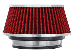 Spectre Adjustable Conical Air Filter 2-1/2in. Tall (Fits 3in. / 3-1/2in. / 4in. Tubes) - Red