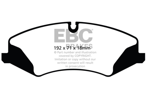 EBC 14+ Land Rover LR4 3.0 Supercharged Extra Duty Front Brake Pads