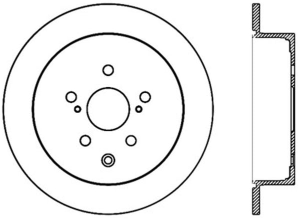 StopTech Sport Drilled & Slotted Rotor - Rear Right