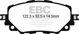 EBC 2016+ Fiat 124 Spider 1.4L Turbo Greenstuff Front Brake Pads