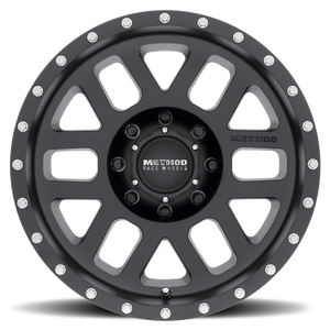 Method MR306 Mesh 18x9 -12mm Offset 8x6.5 130.81mm CB Matte Black Wheel