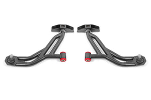 BMR 10-14 Ford Mustang / Shelby GT500 Non-Adj. Lower A-Arms (Poly/Delrin) - Black Hammertone