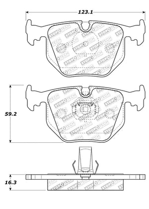 StopTech Street Touring 01-07 BMW M3 E46 / 00-04 M5 / 04-09 X3 / 00-06 X5