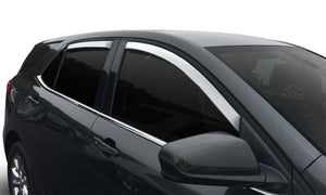 AVS 17-22 GMC Arcadia Ventvisor Outside Mount Front & Rear Window Deflectors 4pc - Chrome