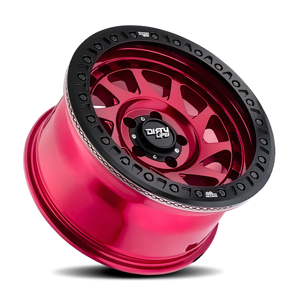 Dirty Life 9313 Enigma Race 17x9 / 5x127 BP / -38mm Offset / 78.1mm Hub Crimson Candy Red Wheel