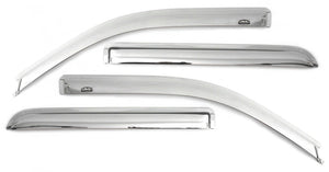 AVS 20-22 Chevrolet Silverado 1500 LTD Ext. Cab/DC F&R Ventvisor Window Deflectors 4pc - Chrome