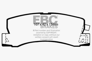 EBC 90-91 Lexus ES250 2.5 Yellowstuff Rear Brake Pads