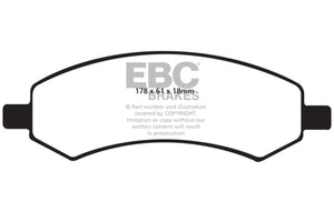 EBC 06-09 Chrysler Aspen 4.7 Greenstuff Front Brake Pads