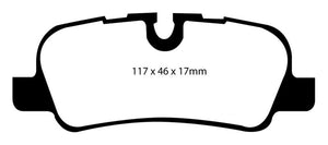 EBC 05-10 Land Rover LR3 4.4 Greenstuff Rear Brake Pads