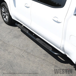 Westin 2019 Chevrolet Silverado/Sierra 1500 Crew Cab Platinum 4 Oval Nerf Step Bars - Black