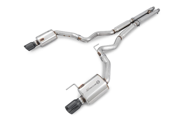 AWE Tuning S550 Mustang GT Cat-back Exhaust - Touring Edition (Diamond Black Tips)