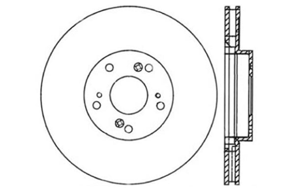 StopTech 06-08 Honda Civic Si Cross Drilled Left Front Rotor