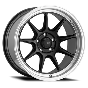 Konig Countergram 19x8.5 5x112 ET43 Matte Black / Matte Machined Lip