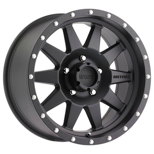 Method MR301 The Standard 17x8.5 0mm Offset 5x150 116.5mm CB Matte Black Wheel