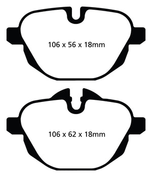 EBC 14+ BMW i8 1.5 Turbo/Electric Yellowstuff Rear Brake Pads