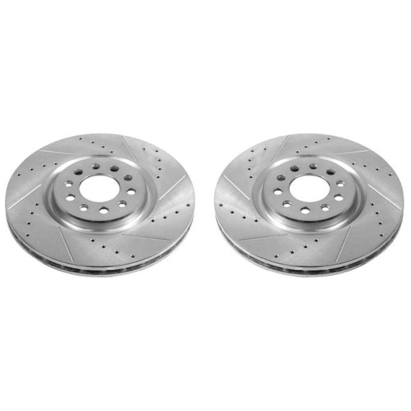 Power Stop 15-17 Chrysler 200 Front Evolution Drilled & Slotted Rotors - Pair