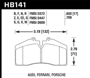 Hawk 1986-1991 Porsche 928 CS DTC-30 Front Brake Pads