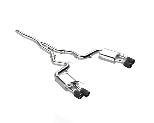 MBRP 18-22 Ford Mustang 2.3L Ecoboost 3in Cat-Back Exhaust w/ Quad Carbon Fiber SS Tips - T304