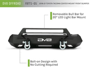 DV8 Offroad 2016+ Toyota Tacoma Center Bumper