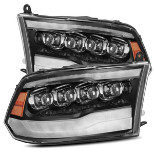 AlphaRex 09-18 Ram Truck NOVA-Series LED Projector Headlights Jet Black