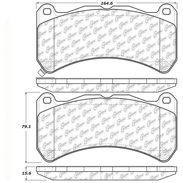 StopTech Street Touring 08-09 Lexus IS F Front Brake Pads