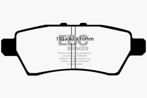 EBC 05-12 Nissan Pathfinder 4.0 Yellowstuff Rear Brake Pads