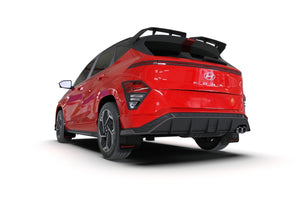 Rally Armor 2024 Hyundai Kona N Line Black UR Mud Flap - White Logo