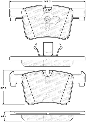 StopTech 14-16 BMW 228i Street Performance Front Brake Pads