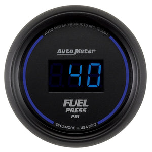 Autometer 52.4mm 1-100 PSI Black Digital Fuel Pressure Gauge