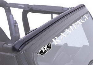 Rampage 1976-1983 Jeep CJ5 Windshield Channel - Black