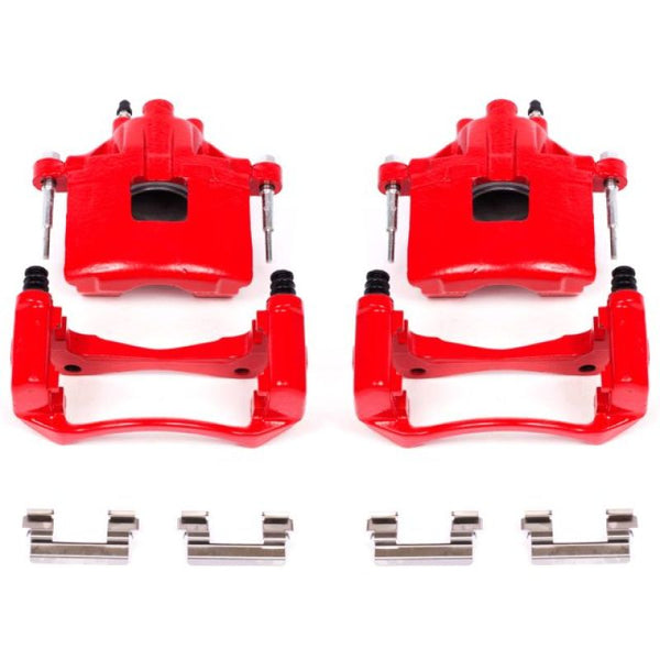 Power Stop 00-05 Buick LeSabre Front Red Calipers w/Brackets - Pair