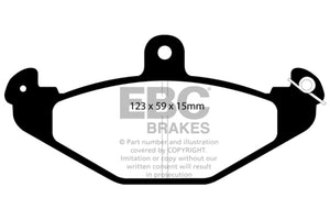 EBC 92-00 Dodge Viper 8.0 Redstuff Rear Brake Pads