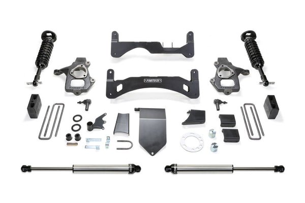 Fabtech 14-18 GM C/K1500 P/U w/oE Alm Or Stmp Stl UCA 6in Perf Sys G2 w/Dl 2.5 & 2.25