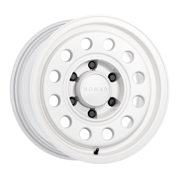 Nomad N501SA Convoy 15x7in / 6x139.7 BP / -10mm Offset / 107.95mm Bore - Gloss White Wheel