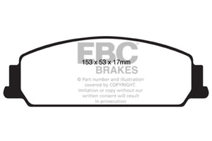 EBC 08-10 Pontiac G8 3.6 Yellowstuff Front Brake Pads