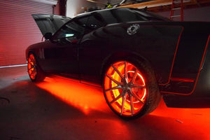 Oracle LED Illuminated Wheel Rings - Double LED - Red SEE WARRANTY